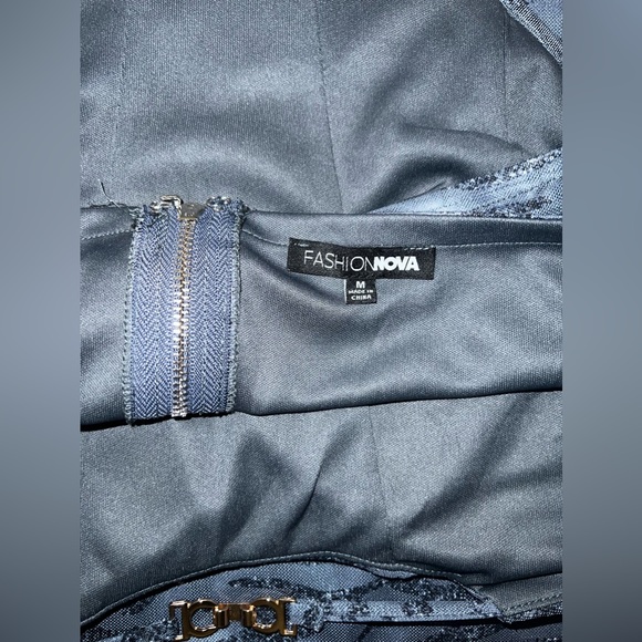 Navy 2 Piece Skirt Set - Picture 4 of 8